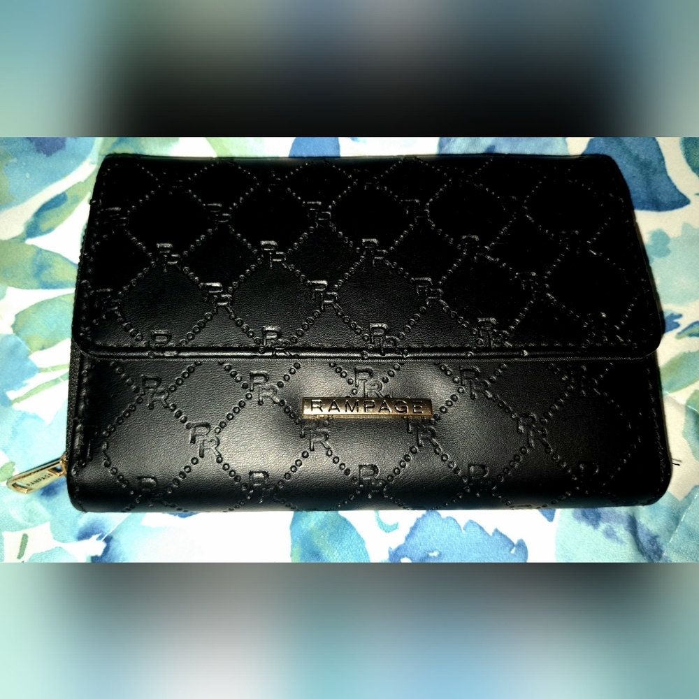 Black Continental-Style Wallet by Rampage